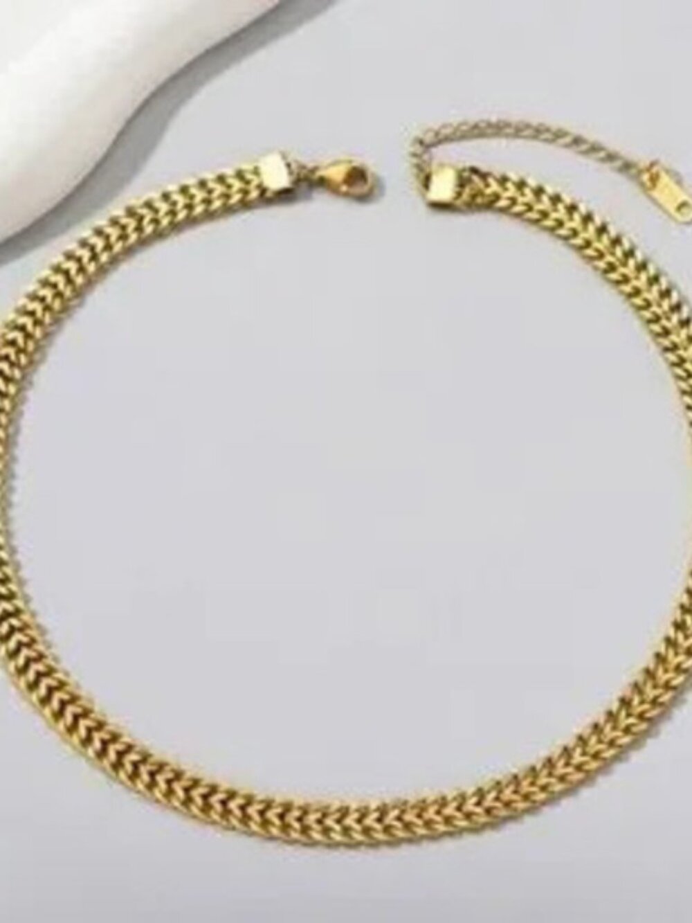 18k Gold Plated Choker Chain Necklace